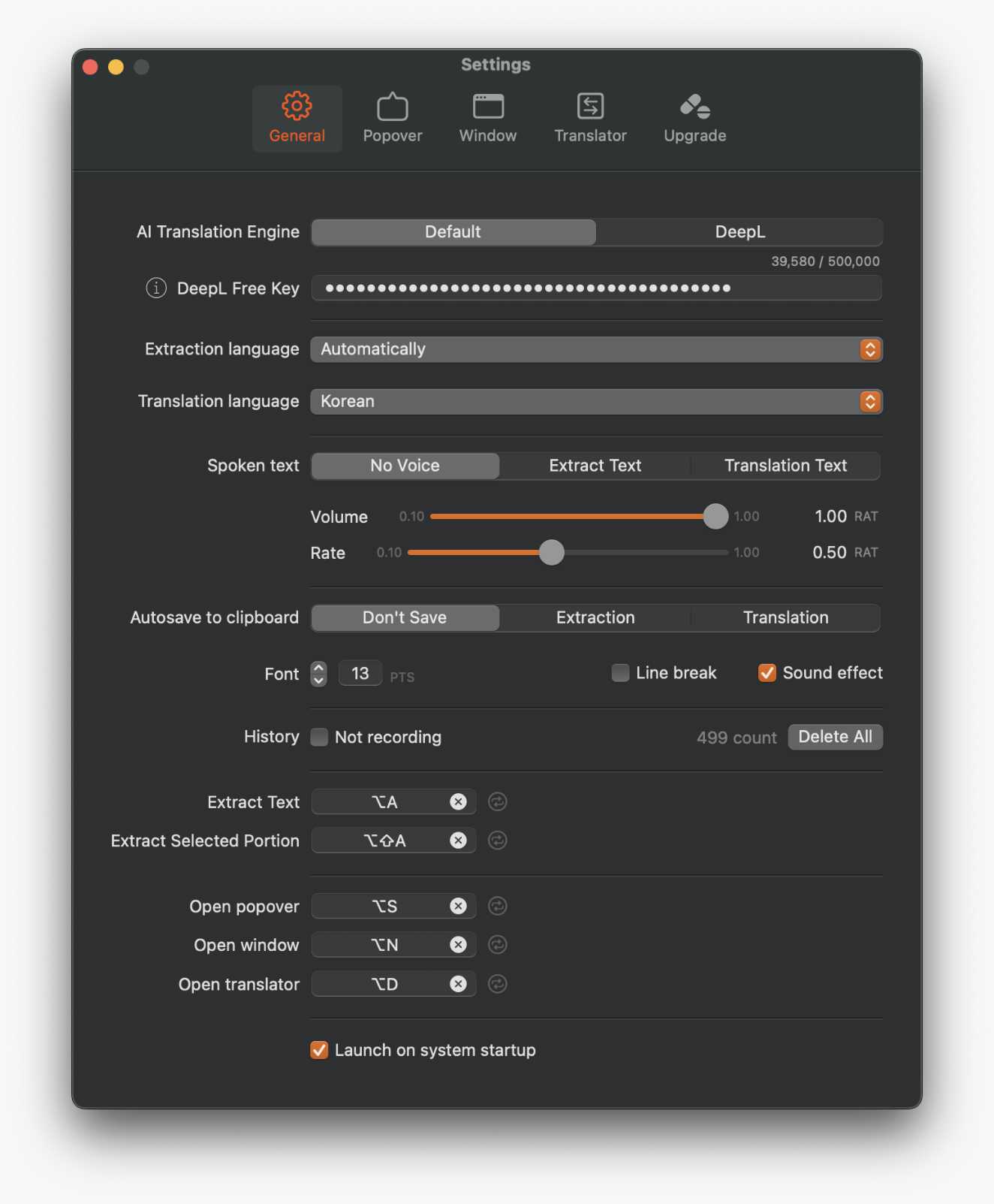 An image of the settings screen for a fully accessible app. It supports a variety of customizable settings.